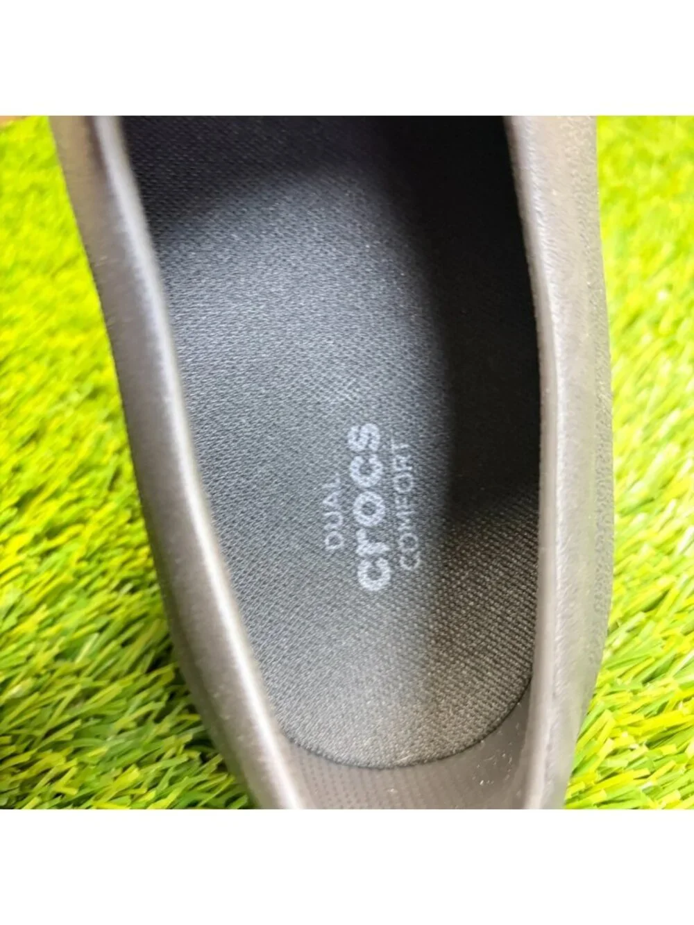 Crocs On-The-Clock Womens Size 8 Black Slip Resistant Work Chef Nursing Clogs